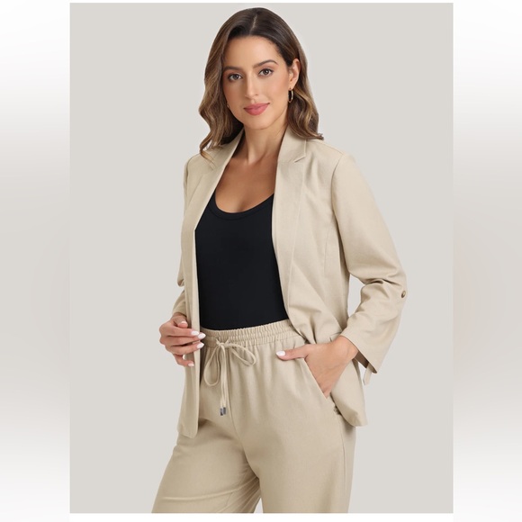 89th plus Medison Office Blazer and straight leg relaxed Pants Set size S - Picture 3 of 3